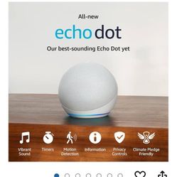 Set Of THREE Echo Dots / 2 White And 1 Black. Makes For A Great Sound System 