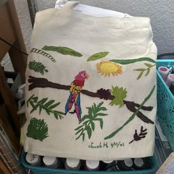 Hand-stitched messenger bag from artist Jacob Haan