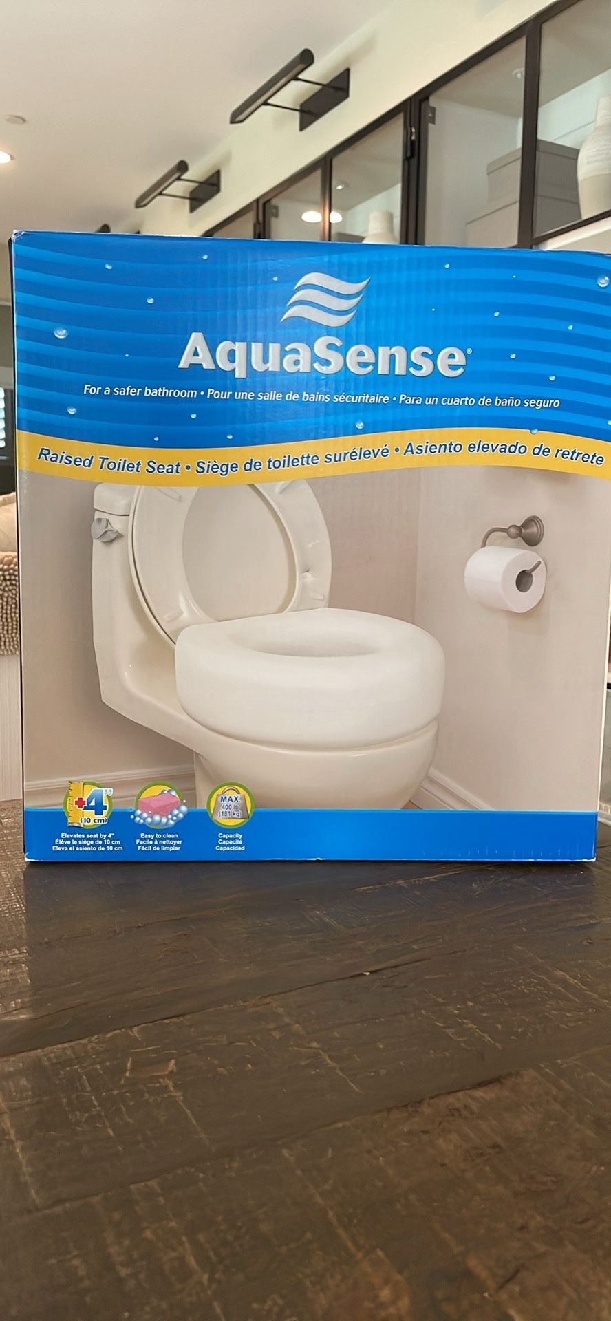 Aquasense Raised Toilet Seat