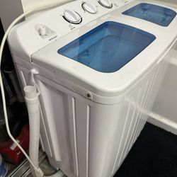 Mini compact washing machine (perfect for apartments) with drying racks bundle  ($200+ new)
