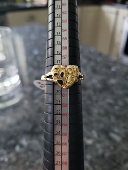 New 14k Gold Filled Heart Nugget Ring Size 9