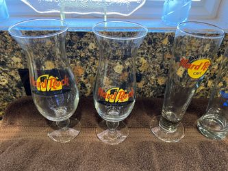 Hard Rock Cafe Hurricane Glasses