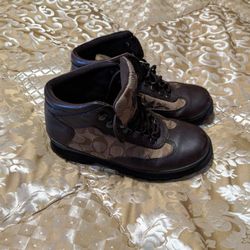 Coach Signature Hiking Boots