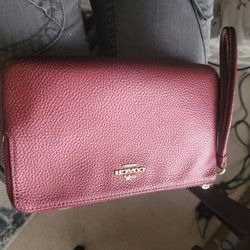 Coach Electric Cherry Wristlet