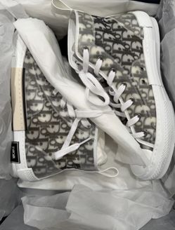 Dior B23 League High-Top Sneaker White/Black Oblique Size 44 US 11 Brand New NIB