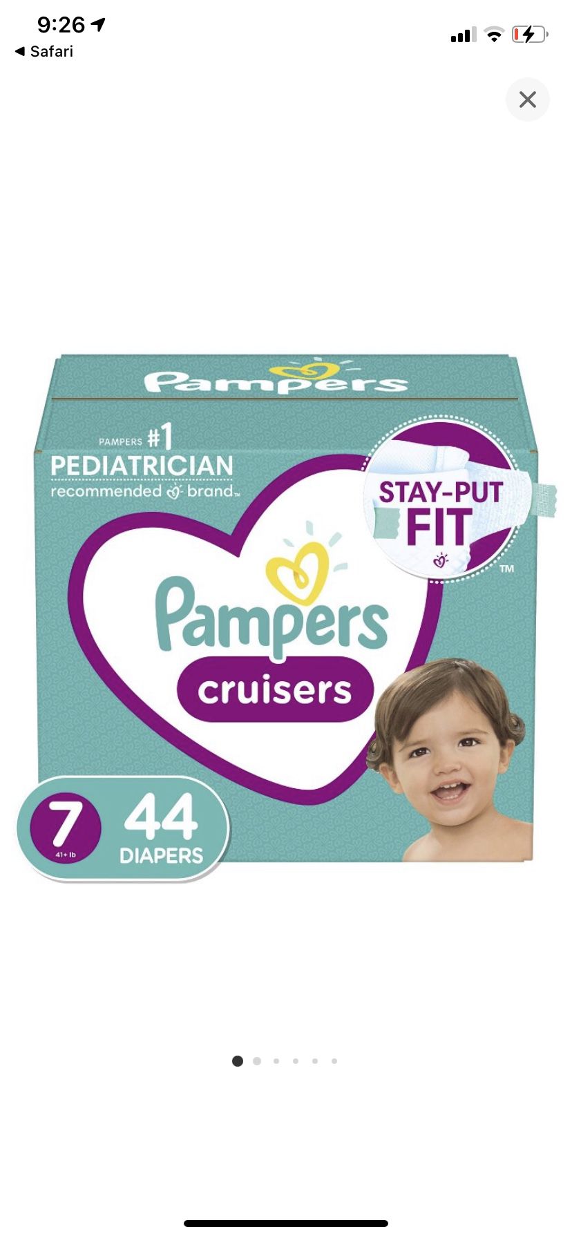 Pampers Cruisers Size 7