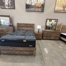 4 PC QUEEN BEDROOM SET 