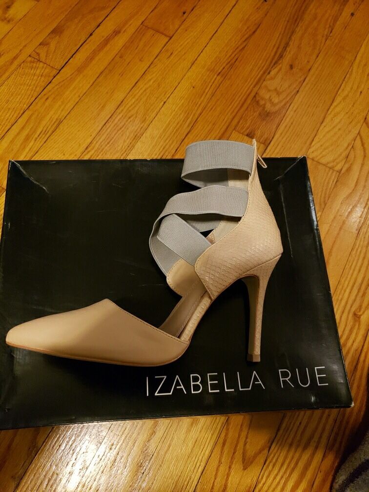 Nude and Grey size 8 1/2 heels