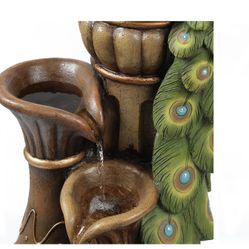 Peacock Indoor /outdoor Fountain 