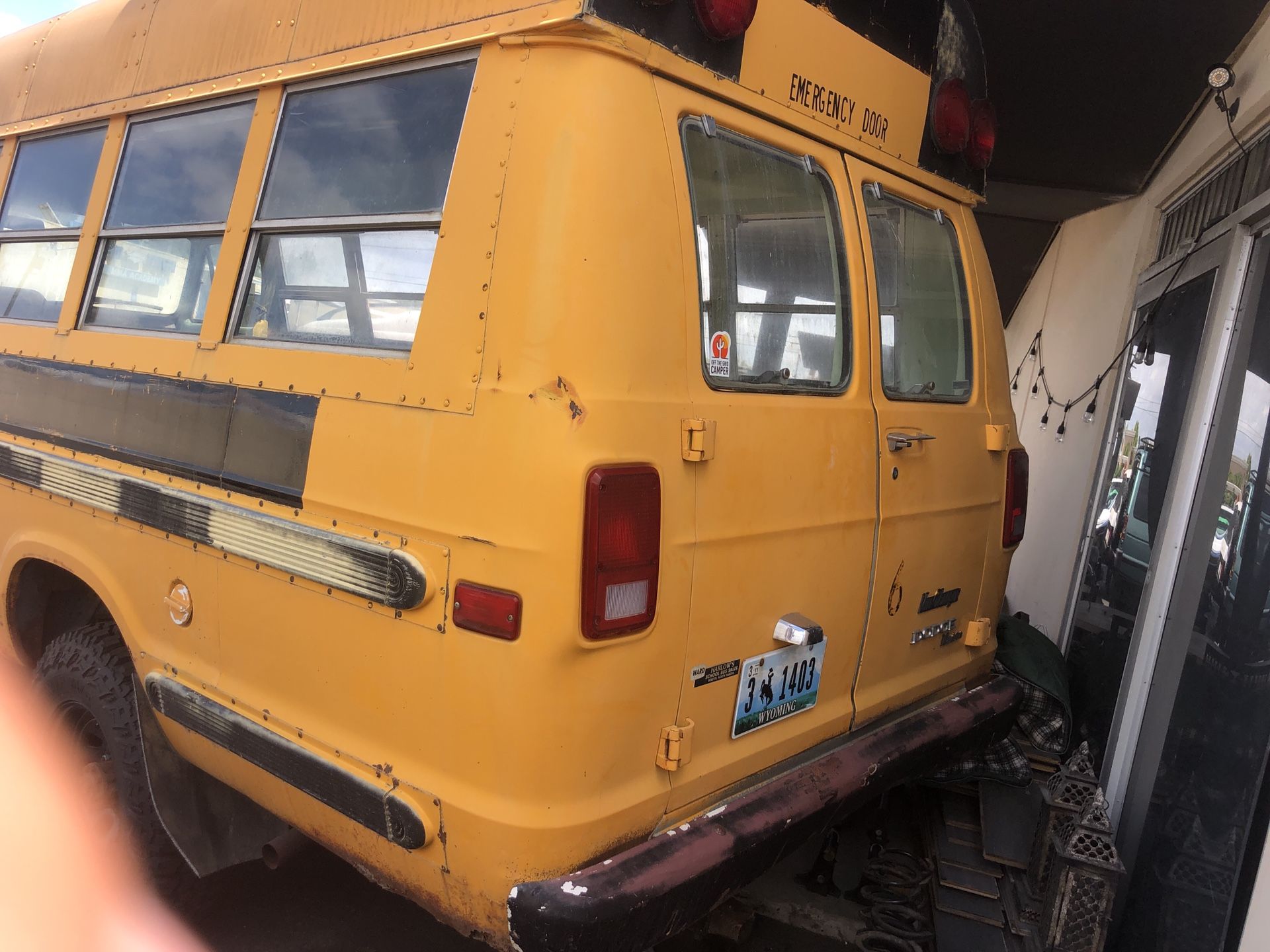 4x4 school bus Skoolie 1979 Dodge van camper