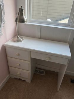 Small white desk