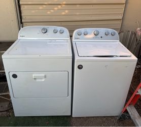 Washer and dryer set Whirlpool heavy duty