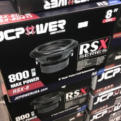 Jc Power Rsx-8 800 Watts 8 Inch Subwoofer So Good For Trucks And More
