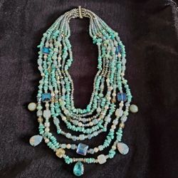 Ornate Blue Necklace