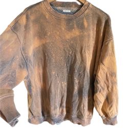 American Eagle Hand Custom Dyed Crewneck Sweatshirt, Super Soft Size XS