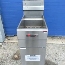 Fryer Commercial Gas Restaurant Stainless Steel 50 Pound 