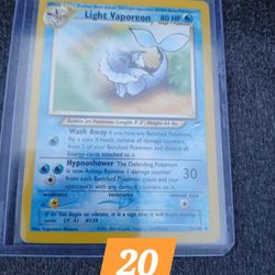 Pokemon Card Light Vaporeon 