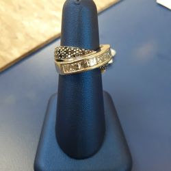 18K WHITE  RING  16.0 GR. DIAMONDS  1.19 CTW  7 /1/2 SIZE