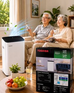🥶 Stay Cool This Summer!  Brand New Toshiba 8,000 BTU Portable A/C  ✔ Original Factory Packaging  ✔ Complete Installation Kit Included  ✔ Cools Up to