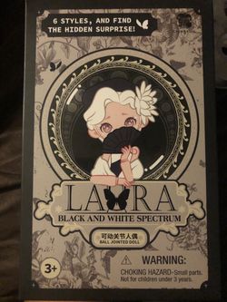 Laura Girl BJD Black and White Spectrum