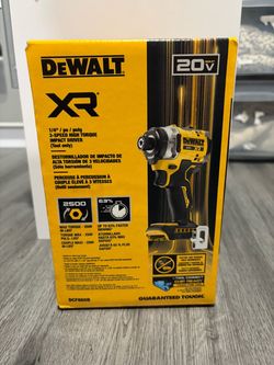 DEWALT 20V MAX XR Brushless 1/4 in. Premium Impact Driver - New