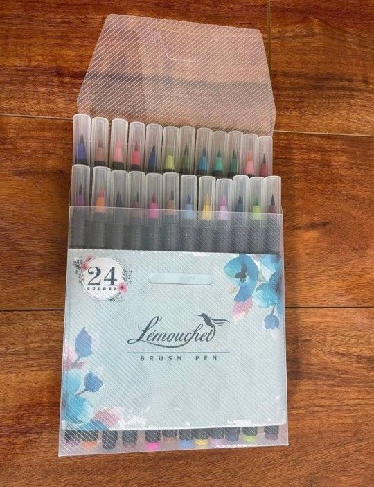 24 Watercolor Brush Markers Pen Art Markers