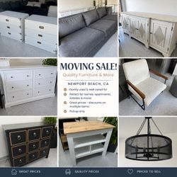 Moving Sale! Furniture, decor, and more. Newport Beach