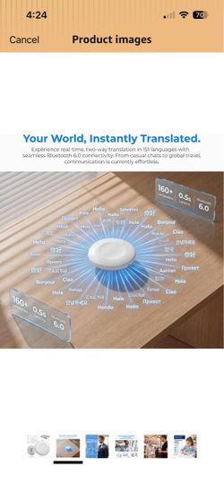 Brand New AI Translator Language Translator Device Spanish & English Practice Companion – Supports 160+ Languages,traductor de idiomas portatil,Travel