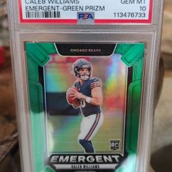 2024 Caleb Williams Emergent Green Prizm 