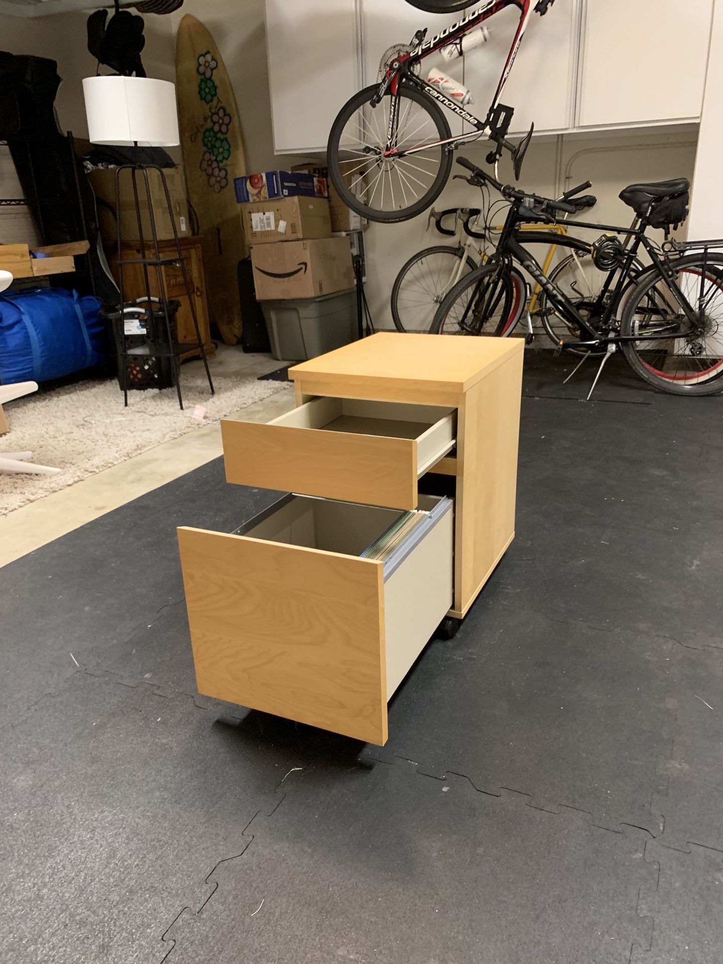 Malm Drawer Unit On Casters File Good Condition! for Sale in