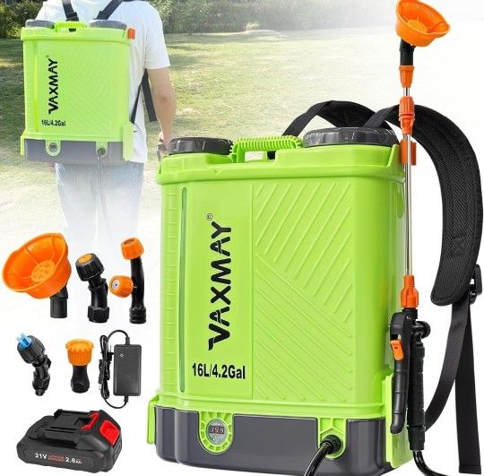Vaxmay Backpack Electric Sprayer 16L/4.2Gal