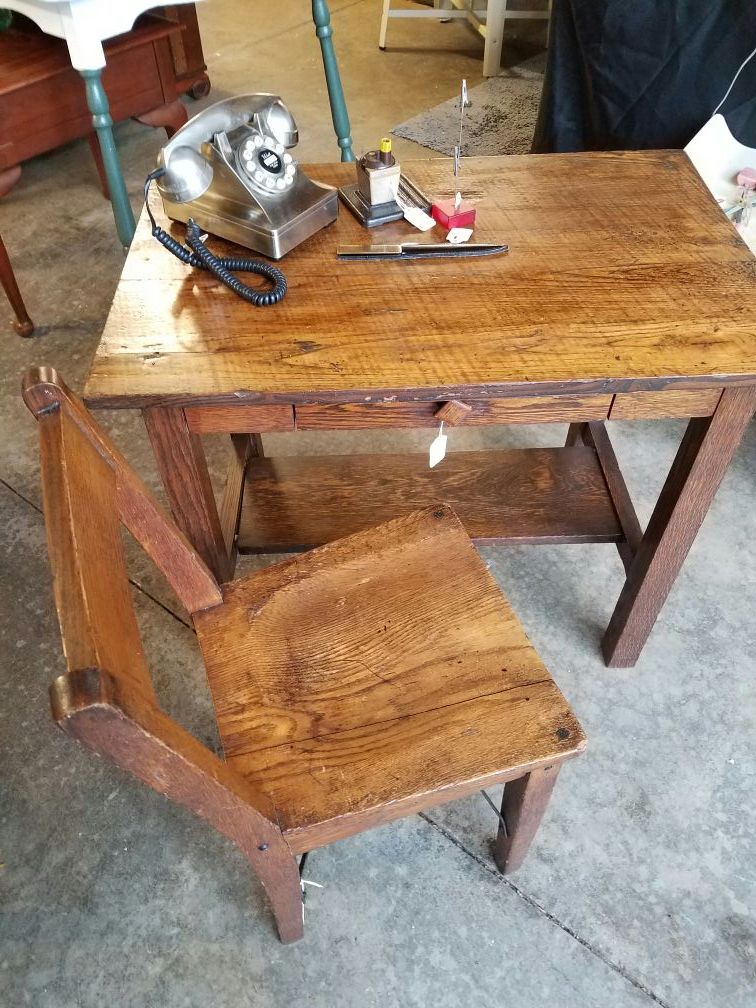 Antique Desk and Chair