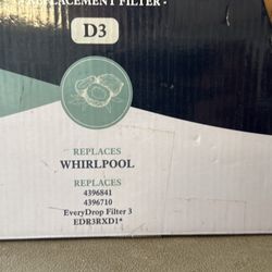 Whirlpool Water Filter D3 
