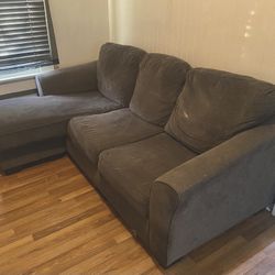 Dark Grey Sectional Couch With Chaise 