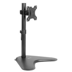 VIVO, Desktop LCD Computer Monitor Stand, Adjustable Tilt, Accommodates 1 '' - 27 '' Screens, Black