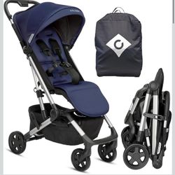 Colugo Navy Stroller - Lightweight, Compact, One Hand Fold, Travel Stroller