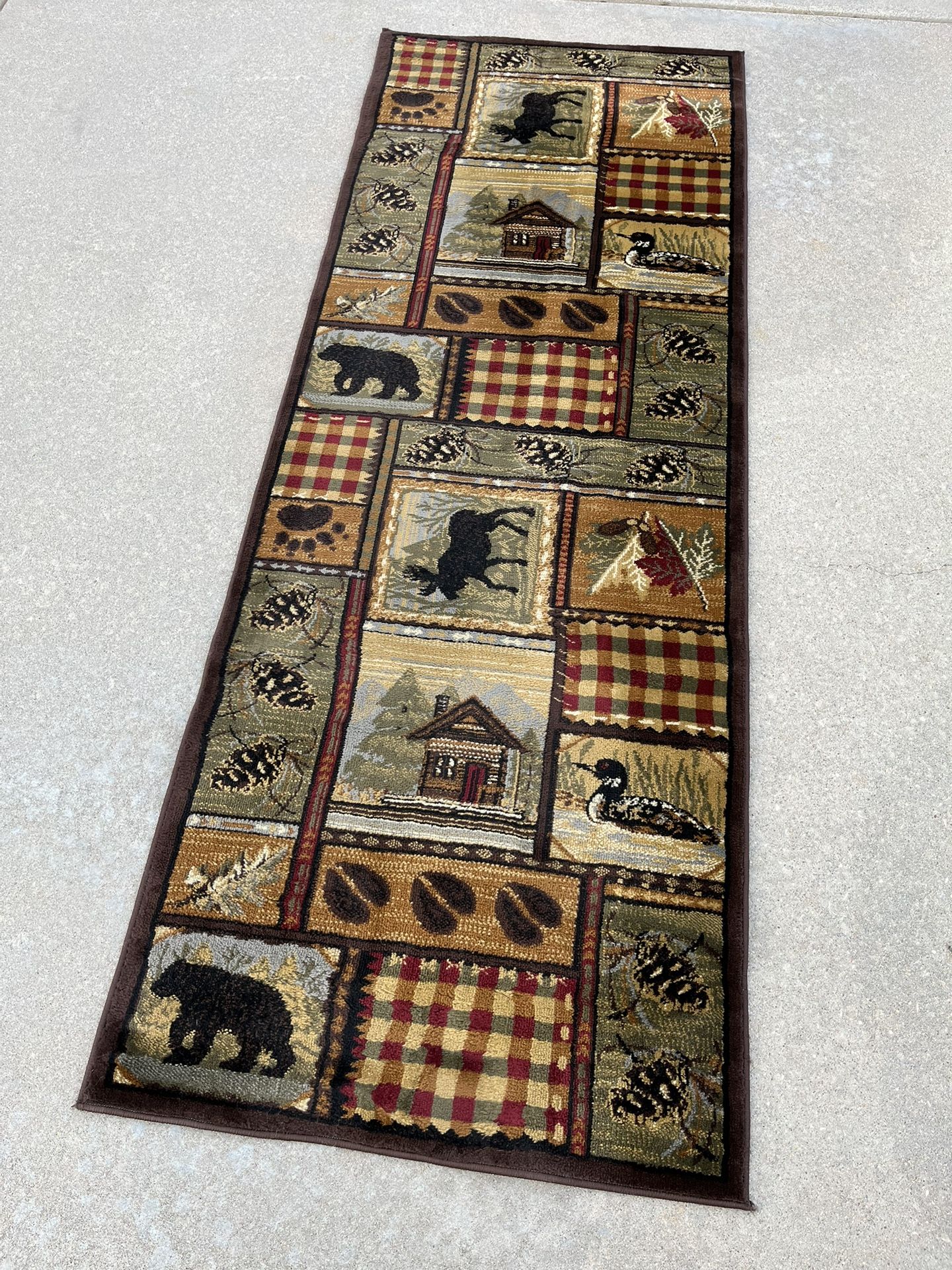 Southwest Nature Themed Runner Rug (2’7”x7’3”)