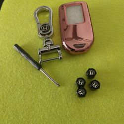 2017 Honda Accord Key Fob And Remote Control Cover And 4 Valve For The Tires. $25.