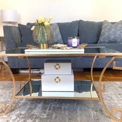 Mirrored Top Coffee Table 