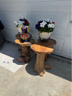 Wooden stools