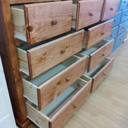 Dresser 9 Drawers 100% Pinewood 