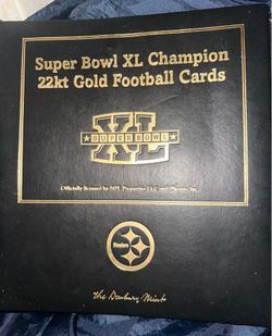 Super Bowl XL champion 22kt gold cards