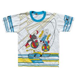 Vintage Tom And Jerry AOP Cartoon Shirt Size 12