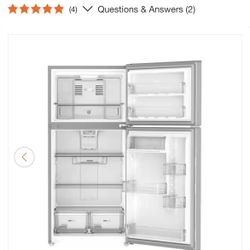 Whirlpool Stainless Top Freezer Refrigerator 19.3 Cuft