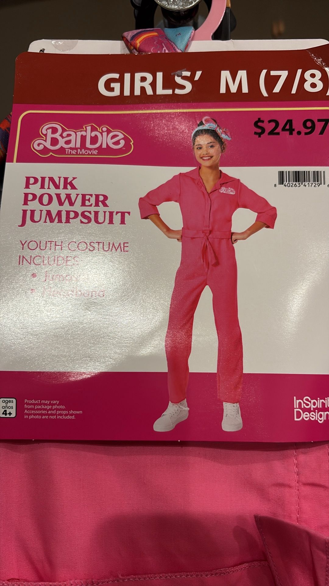 Kids Barbie Costume Size 7-8 Brand New