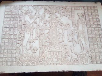 Maya coronation tablet