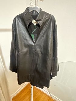 NWT Tuckernuck Black Leather Margot Top – Size Small