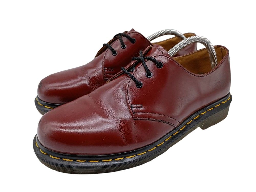 Vintage DR. DOC MARTENS Mens Oxblood Leather Non-Slip Oxfords US 9 M Dress Shoes