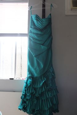 Turquoise Mermaid Tail Dress