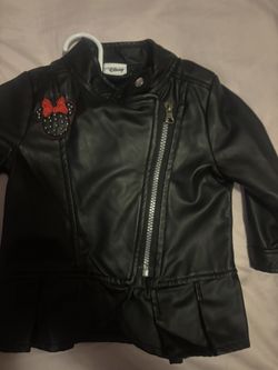baby girl minnie mouse leather jacket 18m